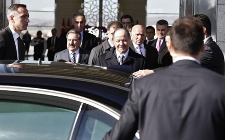 بارزانی لەگەڵ هاکان فیدان تاوتوێی پرۆسەی ئاشتی و شەڕی داعشیان کرد