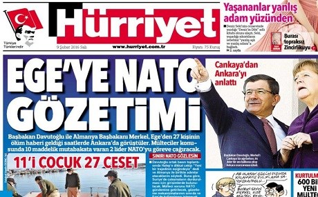 Rojeva Îro ya Rojnameyên Tirkiyê – NATO dê çavdêriya deryaya Ege bike!