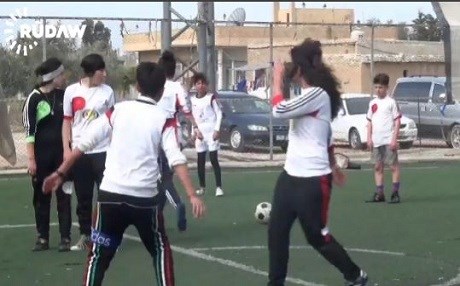 Li Amûdê tîmên futbolê ji bo keç û xortan hatin damezirandin