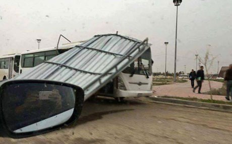 ERBİL - Başına çatı düştü!