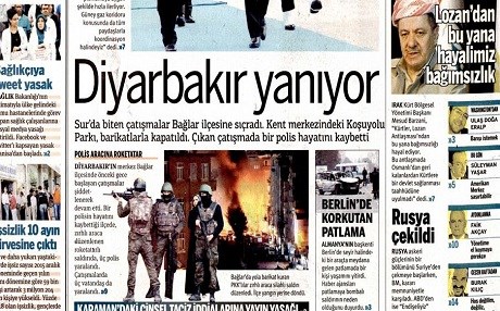 Rojeva Îro ya Rojnameyên Tirkiyê - Diyarbekir dişewite!