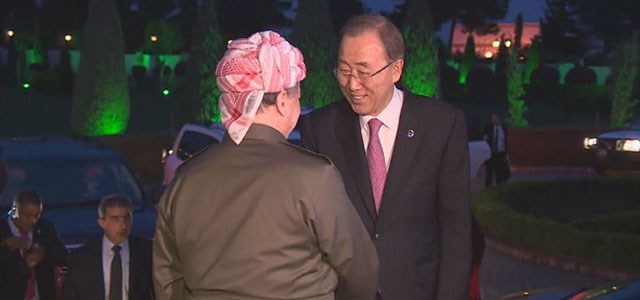 Ban Ki moon: Netewên Yekbûyî pişta Kurdistanê bernade