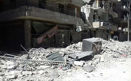 شێخ مەقسوود لەلایەن چەکدارە توندڕەوەکانەوە بۆردوومانکرا