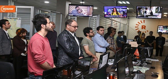 FOTO - Rûdaw’da 8 dakika sessizlik...