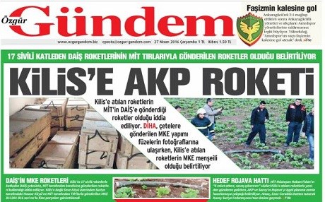 ROJEVA RAGIHANDINÊ –  ‘Roketên AKPê bi ser Kilîsê de barîn’