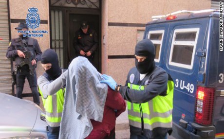 Spain arrests 4 suspected of spreading jihadi propaganda, recruiting