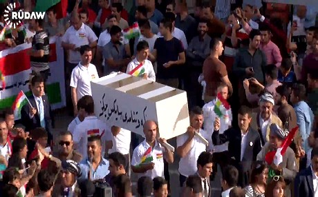Kurds bury Sykes-Picot in Erbil carnival