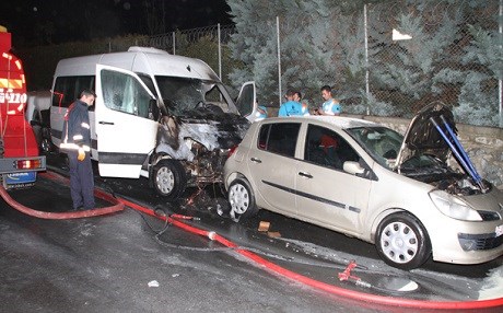 VİDEO - İstanbul'da 10 araca kundaklama