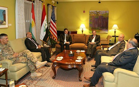 نێچیرڤان بارزانی لە بەغدا لەگەڵ باڵیۆزی ئەمریكا كۆبووەوە