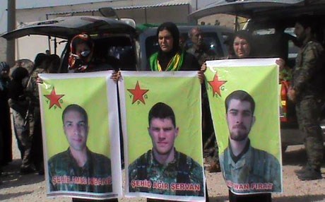 SÜLEYMANİYE – 3 YPG'li için tören!