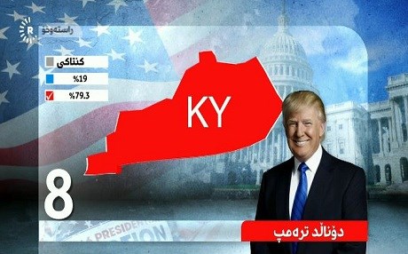 Encamên destpêkê - Trump eyaleta Kentucky jî bir