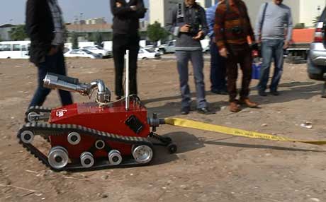 لە هەولێر رۆبۆتێكی تایبەت بە بەرگری شارستانی نمایش دەكرێت