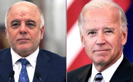 بایدن و عەبادی بە تەلەفۆن شەڕی موسڵ تاووتوێ‌ دەكەن