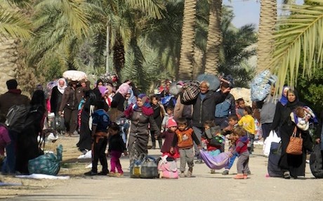 As Mosul gets deserted, thousands return to liberated Ramadi
