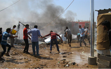 Hêjmara birîndarên kampa Domiz gihişt 40 kesî