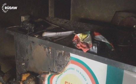 VÎDEO/ Rojava - Ofîsa ENKSê li Tirbespiyê hat şewitandin