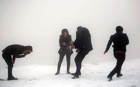 FOTO-Erbil’de yılın ilk karı