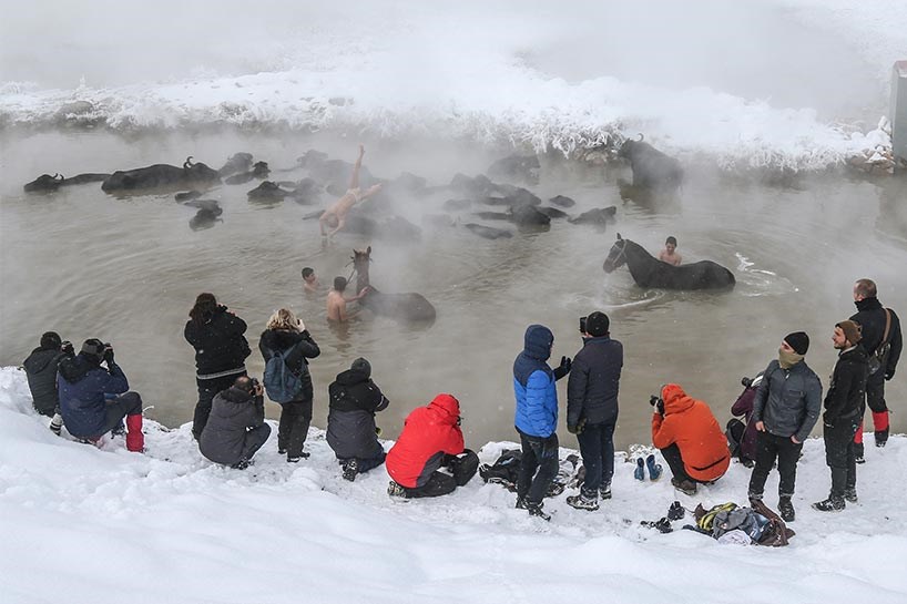 WÊNE/ Bedlîs - Sira zivistanê û şiştin di nav ava germ a kanê de