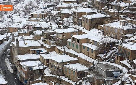 FOTO - Hawraman Taht köyünde kar manzarası