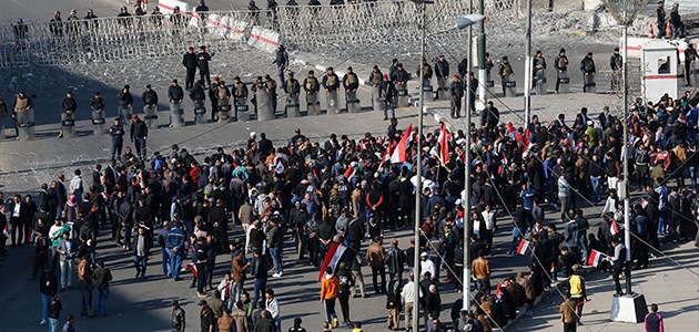 خۆپیشاندانی بەغدا تووندوتیژی تێکەوت؛ کوژراو و بریندار هەن