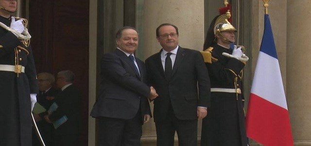FLAŞ - Barzanî û Hollande li Koşka Elyseeyê civiyan