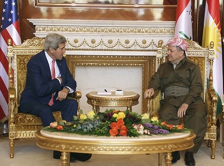 Ex-Secretary Kerry calls President Barzani 'stalwart,' praises Peshmerga