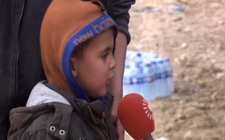 The wish of a young boy fleeing Mosul: Nestle chocolate