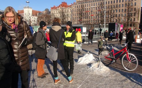 Helsinki’de göçmen karşıtı eylem