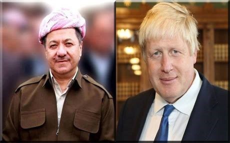 Johnson'dan Başkan Barzani'ye Kürtçe mesaj