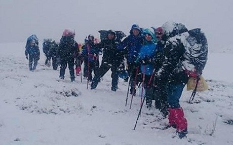 Süphan’a zorlu tırmanış