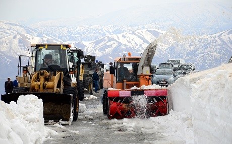 Nemrut’ta karla mücadele