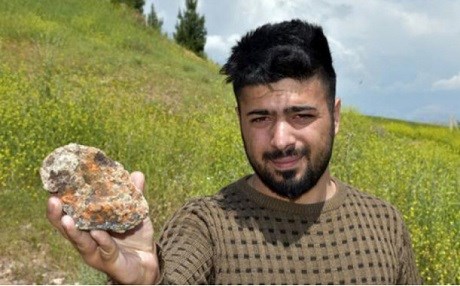 Kahta’da 2 bin yıllık meteor taşı