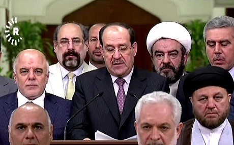 Nûrî Malikî bi sirûda Sedam Husên hate pêşwazîkirin