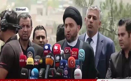 Serokê Hevpeymaniya Niştimanî yê Şîeyan beşdarî merasîma veşartina Newşîrwan Mistefa bû