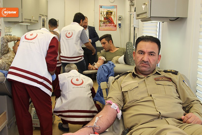 WÊNE - Pêşmergeyan xwîn bexşîn nexweşên Penceşêr û Talasemiyayê