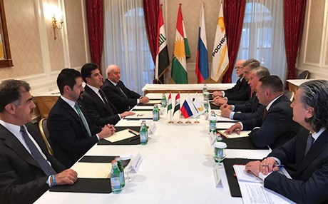 نێچیرڤان بارزانی و بەڕێوەبەرانی رووس نەفت کۆبوونەوە