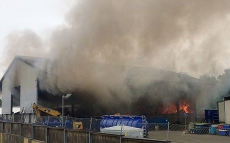 Sığınmacı yurdunda yangın!