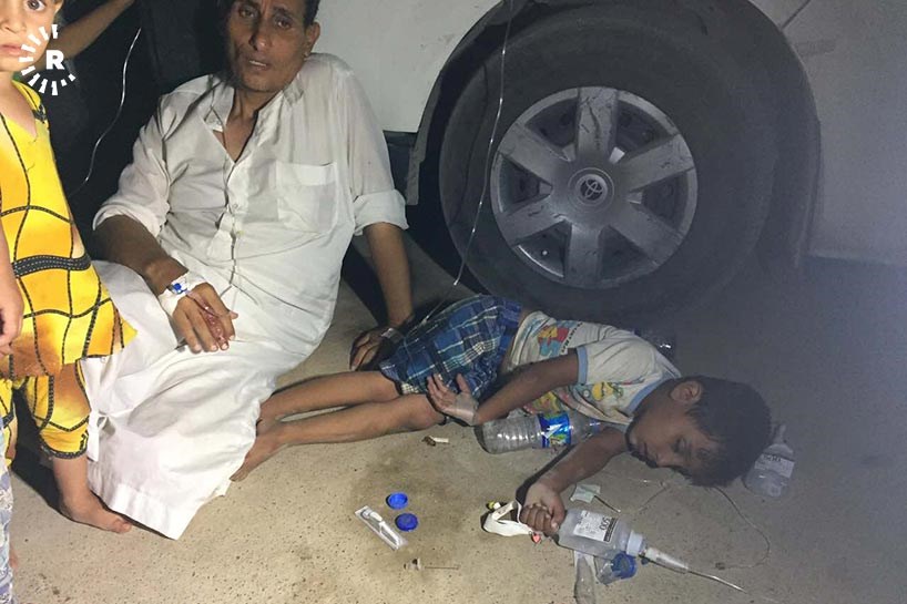 ژەهراویبوونی ئاوارەکان لە کەمپێکی خازر