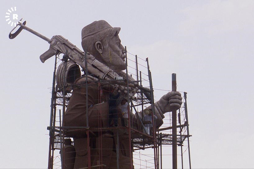 WÊNE - Mezintirîn peykerê pêşmerge li Kerkûkê