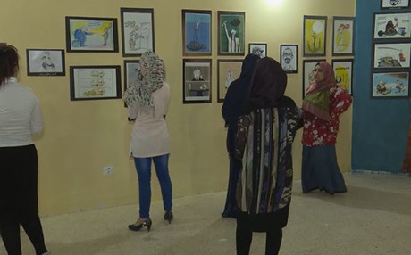 لە هەڵەبجە لە رۆژی فشەدا پێشانگایەکی کاریکاتێری کرایەوە