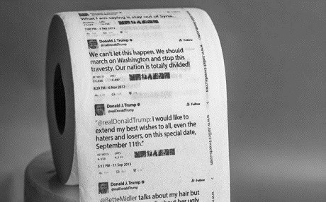 Trump'ın tweet'lerinden tuvalet kağıdı yaptılar