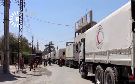 SÛRIYE - 48 barhilgir alîkariya mirovî gihiştin Dûmayê