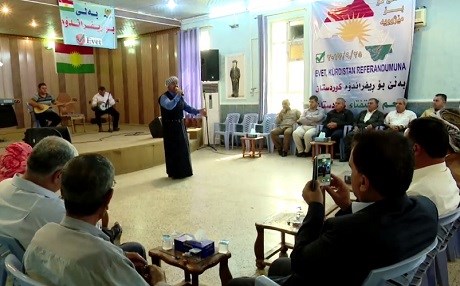 Tirkmen bi aheng û çalakiyan pêşwaziya referandumê dikin