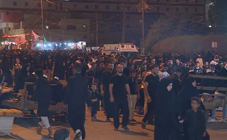 لە نەجەف زیارەتکارانی بیانی بەشدارییان لە مەراسیمی عاشووردا کرد