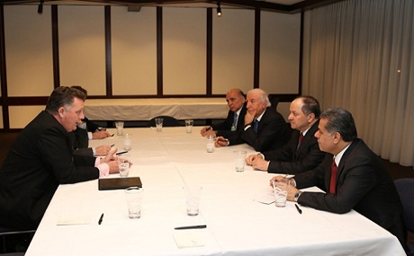 Barzanî bi şîrketên petrolê yên Chevron û Exxon Mobil re civiya