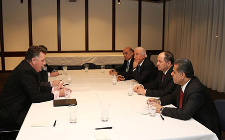 بەوێنە ..کۆبوونەوەکانی بارزانی لە داڤۆس