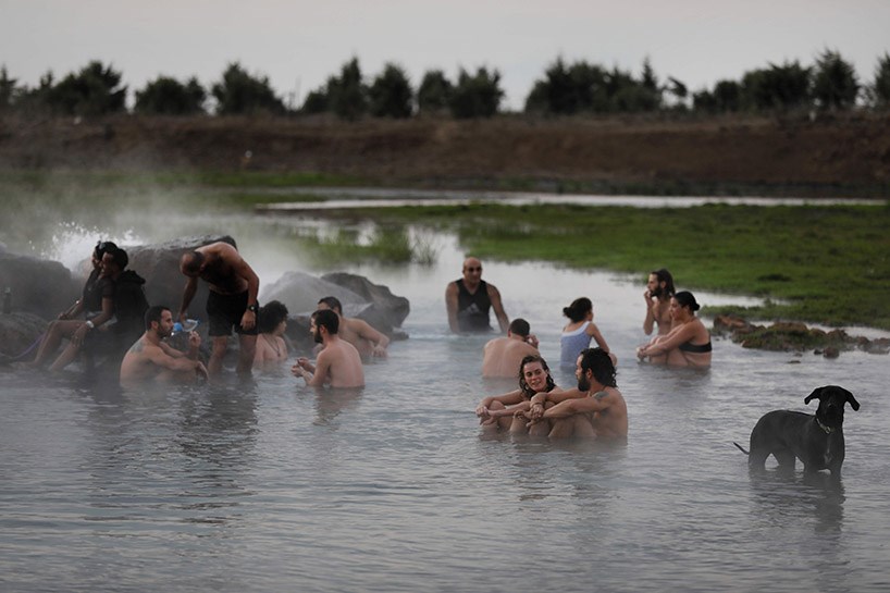 FOTO - Golan Tepeleri’nde kaplıca keyfi
