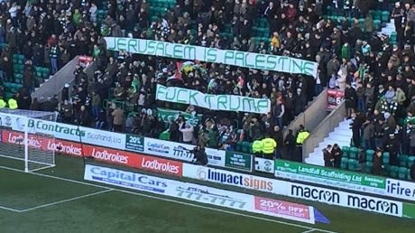 بەهۆی فەڵەستین هاندەرانی سێلتیک دژایەتیی ترەمپ دەکەن