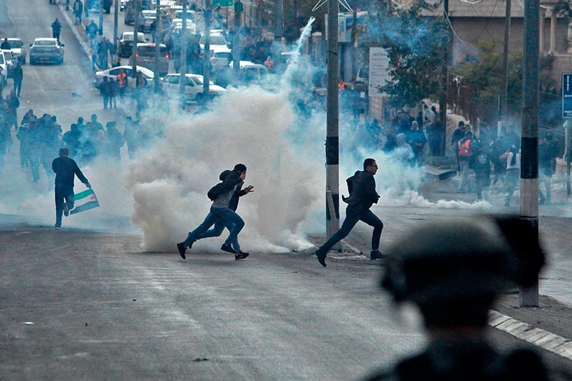Bi wêneyan xwepêşandana felestîniyan li Orşelîm-Qudsê