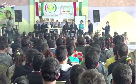 1200 xwendekarên Rojava li hev civiyan